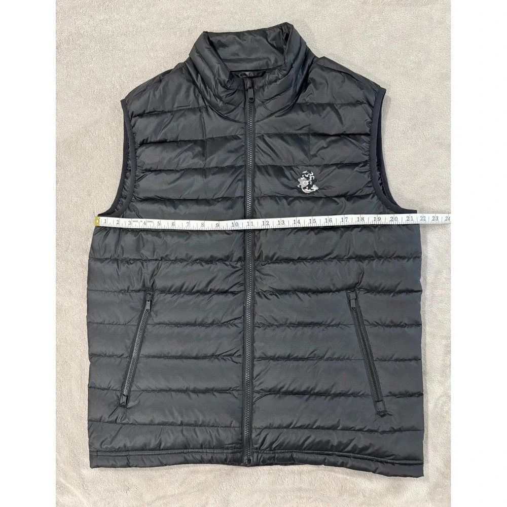 Quince Black Goose Down Puffer Vest Unisex Large Lightweight Quilted Gorpcore
